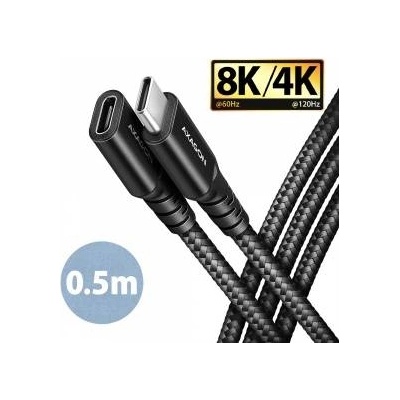 AXAGON USB-C USB Cable - USB-C 0.5 m Black (BUCM32-CF05AB)