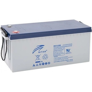 Ritar Power Оловна гелова батерия Ritar Power DG12-200, 12V, 200Ah, GEL, F10/M8 конектори (DG12-200)