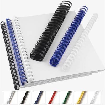 4BIND Plastový hřbet kulatý 8 mm (do 50l), 100 ks, čirá