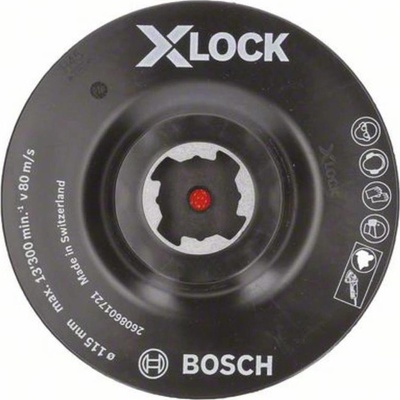Nosná podložka X-LOCK, so zapínaním na suchý zips 115 mm Bosch Accessories 2608601721