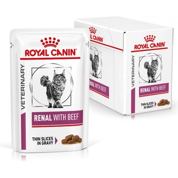 Royal Canin Veterinary Diet Cat Renal with Beef Feline 12 x 85 g