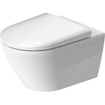Duravit D-Neo - Окачена тоалетна чиния със седалка SoftClose, Rimless, бяла 45770900A1 (45770900A1)
