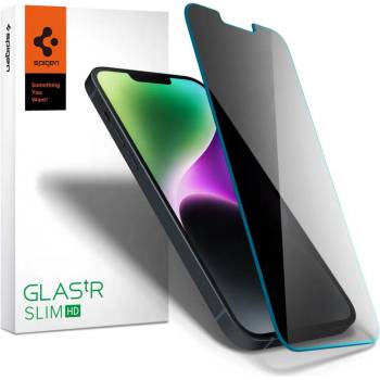 Image 1 of Spigen Anti-Spy Стъклен Протектор за iPhone 14, Spigen Privacy Glass, Прозрачен (AGL03393)
