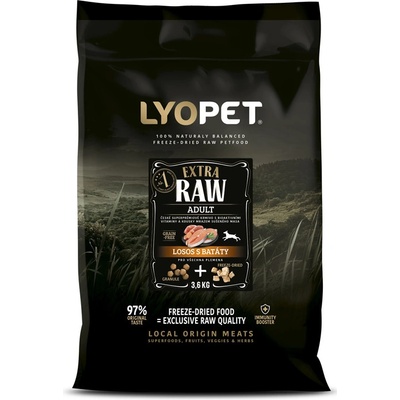Lyopet Extra Raw Losos s batátmi 10,8 kg