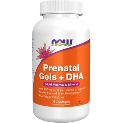 NOW Prenatal + DHA [180 Гел капсули]