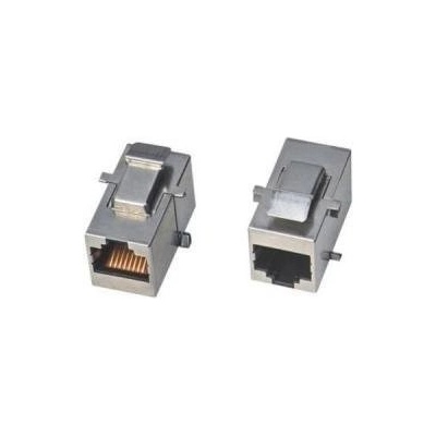 XtendLan Keystone/spojka, RJ45, Cat 6, STP, stříbrný, instalace kabeláže bez narážení kabelů KESS6SPPPX