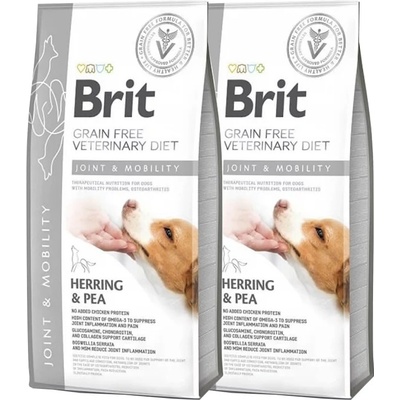 Brit Veterinary Diets GF dog Mobility 2 x 12 kg