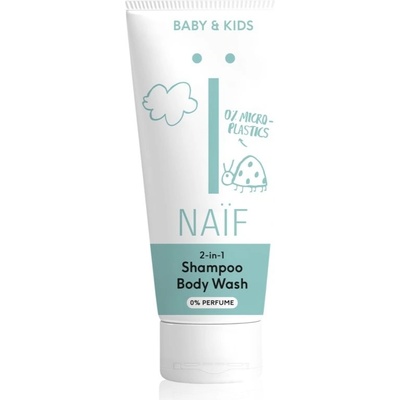 Naif Baby & Kids 2-in-1 detský umývací gél a šampón bez parfumácie 200 ml
