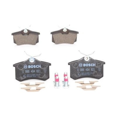 Sada brzdových destiček, vždy 4 kusy v sadě BOSCH 0 986 494 621 (0986494621)