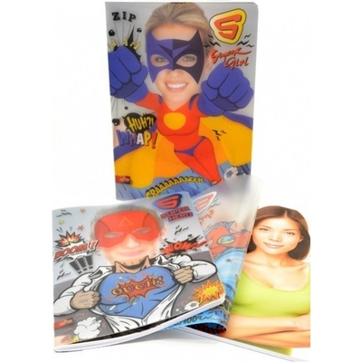 Mar Mar Školní sešit Superhero A4 linkovaný mix motivů 444