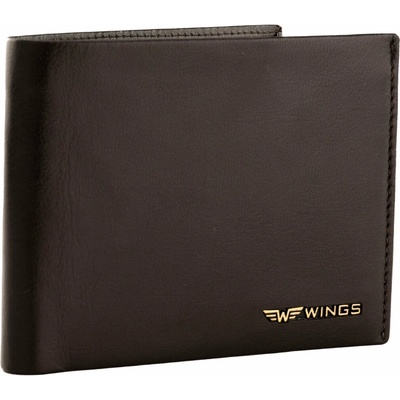 WINGS Pánská hnědá peněženka WINGS z přírodní hovězí kůže L