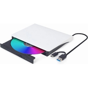 Gembird DVD-USB-031-BW Slim DVD Writer Black/White BOX (DVD-USB-031-BW)