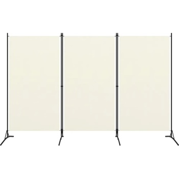 Image 1 of vidaXL Параван за стая, 3 панела, кремавобял, 260x180 см (320731)