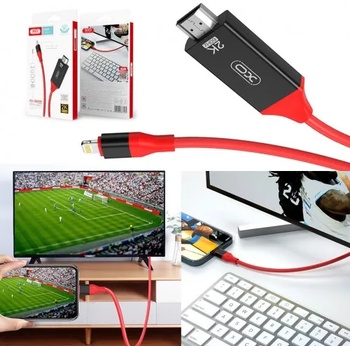 Image 1 of XO (Simple) Кабел XO-GB006 HDMI - Lightning, HD2K, 1, 8м, 60Hz