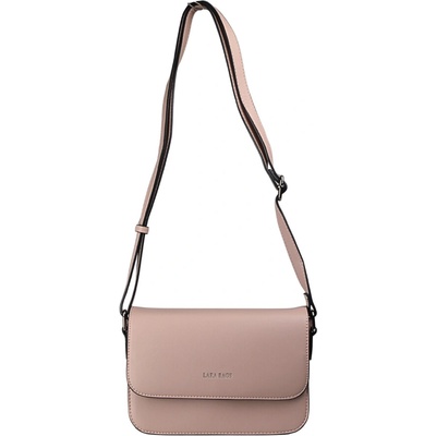 CINDY dámska crossbody koženková kabelka Tmavoružová