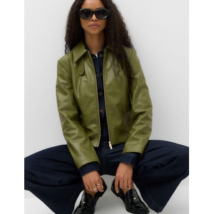 Marks & Spencer Harrington тип яке от изкуствена кожа Marks & Spencer зелено Marks & Spencer | Zelen | ЖЕНИ | 8