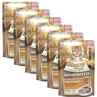 Stuzzy Kitten Monoprotein GF пиле 6 x 85 г