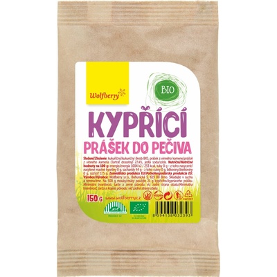 Wolfberry Kypriaci prášok do pečiva BIO 150 g