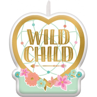 Amscan Dortová svíčka Boho Birthday 6 cm