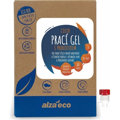 AlzaEco Prací gél Color s probiotikom 3 l 60 praní