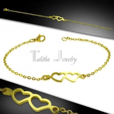 Talitha Дамска гривна „Две сърца