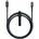 Nomad Rugged USB-C to Lightning Cable - здрав кабел с въжена оплетка за устройства с Lightning порт (150 см) (черен)
