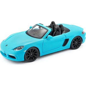 Bburago Метална кола Bburago - Porsche 718 Boxster, 1: 24, синя (18-21087B)