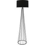 TopMebel Метална/текстилна лампа Faraday TopMebel в черен цвят 38x21x155cm