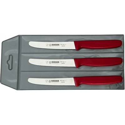 Giesser sada 3 nožů 8365 červená 11 cm