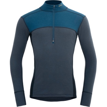 Devold Мъжко мериносово термобельо Devold Lauparen Merino 190 Zip Neck Merino base layer - Flood / Night / Ink (015-1453-0411)