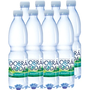 Dobrá voda jemně perlivá 8 x 0,5 l