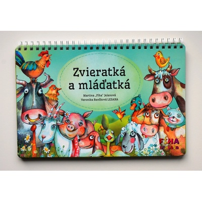 Zvieratká a mláďatká - Interaktívna kniha pre detičky - Jelenová Martina