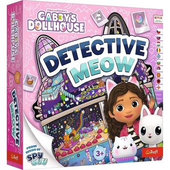 Trefl Настолна игра Gabby’s Dollhouse: Detective Meow - Детска (02728)