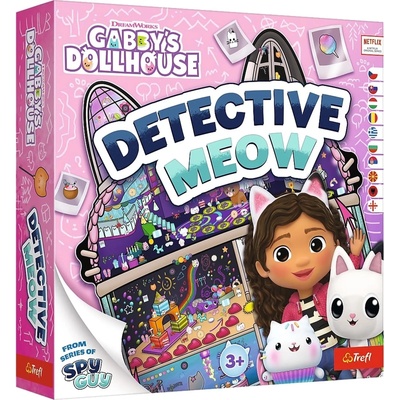 Trefl Настолна игра Gabby’s Dollhouse: Detective Meow - Детска (02728)