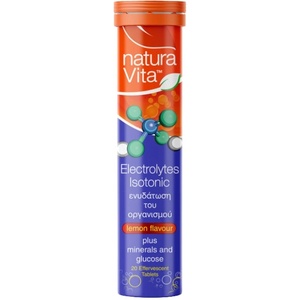 Natura Vita Electrolytes Isotonic plus Minerals & Glucose [20 ефервесцентни таблетки] Лимон