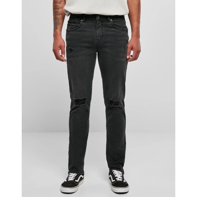 Urban Classics мъжки панталони URBAN CLASSICS - Distressed - TB5589 - черни панталони с притривания