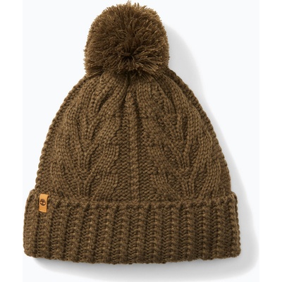 Timberland Dámska zimná čiapka Cable Premium Pom Beanie leaf green