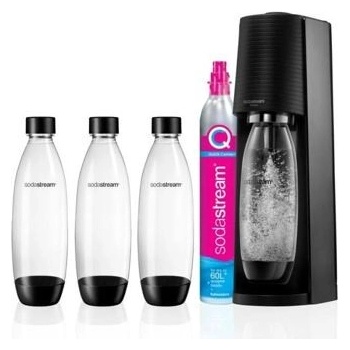 SodaStream Terra Black + 3 láhve SodaStream Fuse 3 x 1 l + bombička