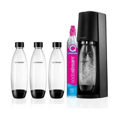 SodaStream Terra Black + 3 láhve SodaStream Fuse 3 x 1 l + bombička – Zboží Dáma