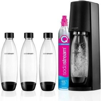 SodaStream Terra Black + 3 láhve SodaStream Fuse 3 x 1 l + bombička