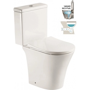 Inter Ceramic МОНОБЛОК 7436p uf nano ЗАДНО ОТТ. КАПАК ЗАБ. ПАДАНЕ БЯЛ (7436p uf nano)