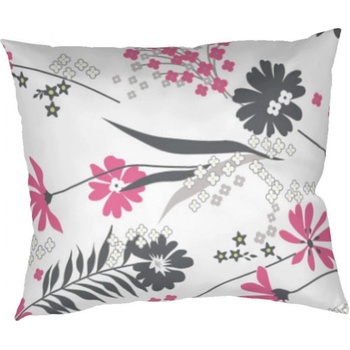 Dadka bavlna Agáta ružová na bielom 70 x 90 cm