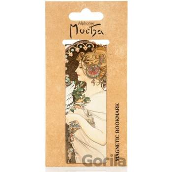 Magnetická záložka Alfons Mucha – Feather - Presco Group