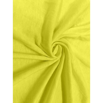Povlečeme vše Prostěradlo Jersey Lux žluté 90x200