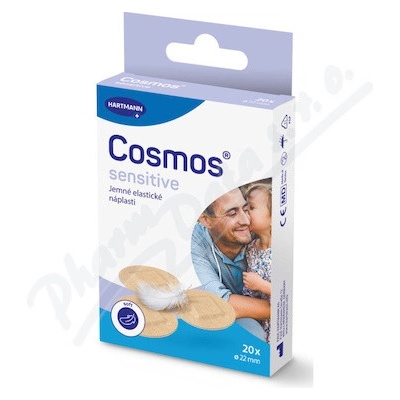 Cosmos sensitive jemná kulatá náplast 22 mm 20 ks