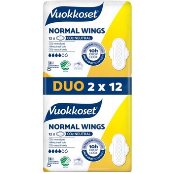 Vuokkoset Дамски превръзки с крила Normal Wings (24 бр. )