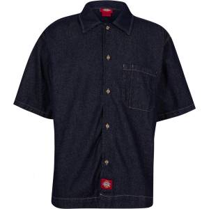 Dickies Риза с къс ръкав Dickies Men's Plain Short Sleeve Shirt - Rinsed