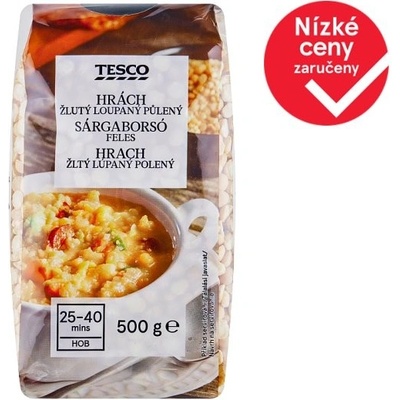 Tesco Hrách žlutý loupaný půlený 0,5 kg