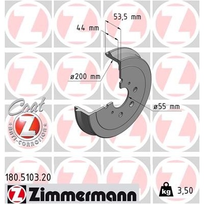 ZIMMERMANN Brzdový bubon 180510320