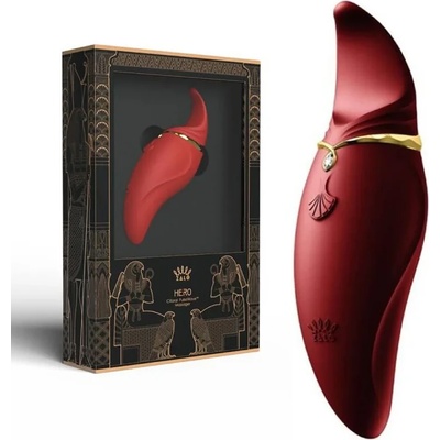 Клитор стимулатор с пулсиращи вълни - Zalo Hero Red (D-234643)
